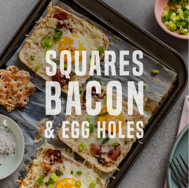 Squares Bacon & Egg Holes
