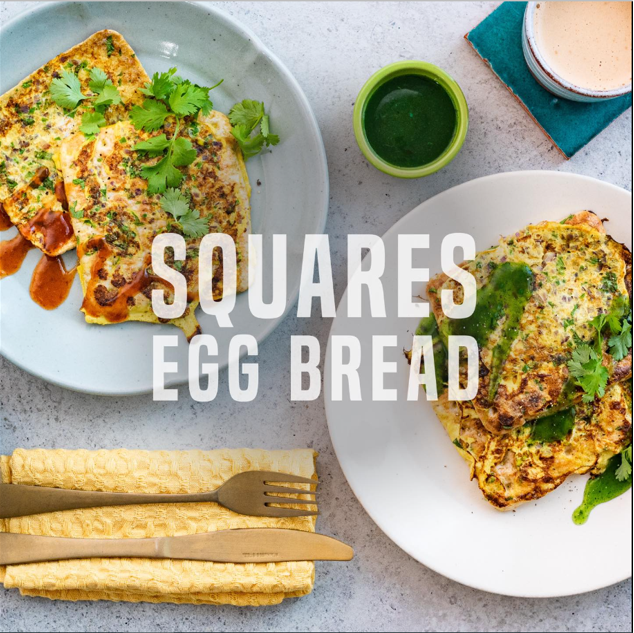 Squares Egg Bread