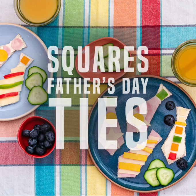 Father’s Day Cream Cheese Squares Ties