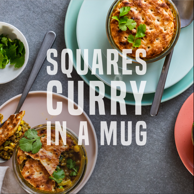 Squares Curry In A Mug